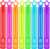 32 Pcs Neon Bubbles Party Favors - 8 Colors Mini Star Bubble Wands in Gift Box for Kids Birthday Treats