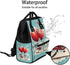 Hsnar Backpack Bike Red Hearts Waterproof Diaper Bag Large Capacity Baby Bag with Stroller Straps, Multi-Pocket Diaper