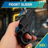 Umnodobn 3D Fidget Spinner Slider Toys, EDC Fidgets Cliker Pistol Toy, Fidget Ring Pad for Adults, Plastic Finger Hand