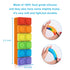 Children,5 Pack Sensory Chew Necklace, SLGOL Rinbow Color Silicone Chew Pendant Training and Development Fidget Toy