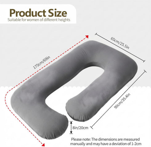 Pregnancy Pillow, G-Shape Full Body Pillow, Maternity Pillow for Side Sleeper, Pregnancy Body Pillow for Pregnant Women