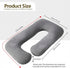 Pregnancy Pillow, G-Shape Full Body Pillow, Maternity Pillow for Side Sleeper, Pregnancy Body Pillow for Pregnant Women