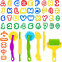 Dough Tools Play Dough Cutters - 47 PCS Various Shapes of Letters, Numbers, Symbols