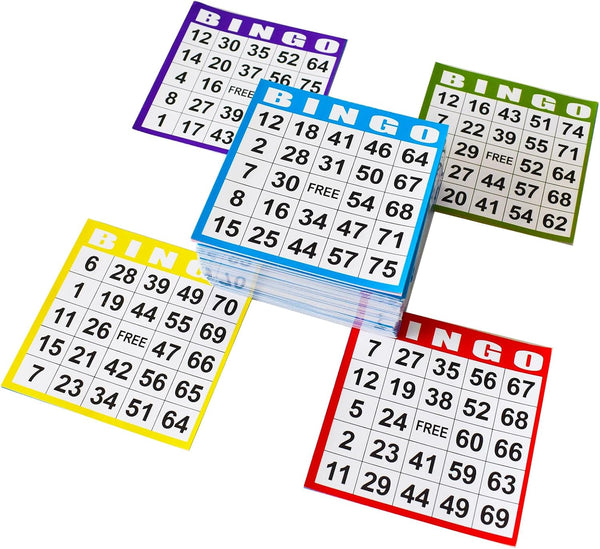SEETOOOGAMES Bingo Paper Game Cards - 1 Card - 100 Books of