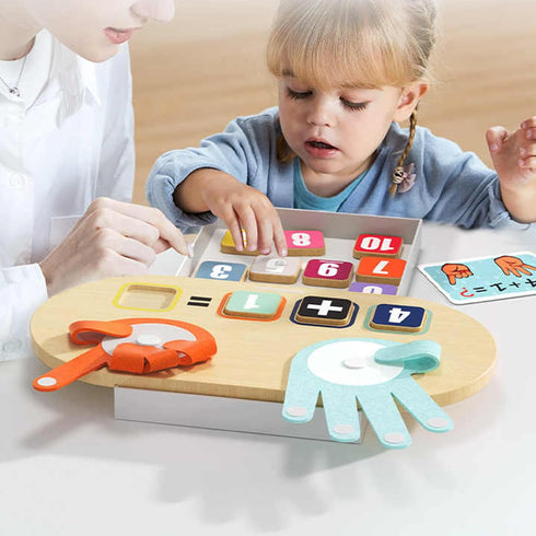 TOP BRIGHT Kids Math Manipulatives – Learning Toys for Toddlers Age 2-4 – Math Game Number Blocks Montessori Toys