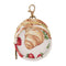 YETTASBIN Strawberry Bread Portable Pacifier Holder Case with Metal Hook Buckle & Zipper