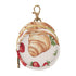 YETTASBIN Strawberry Bread Portable Pacifier Holder Case with Metal Hook Buckle & Zipper