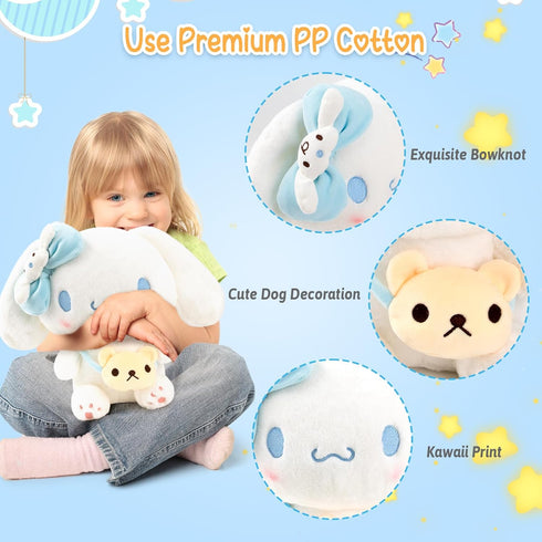 KIEAL 13 in Plush Toys, Anime Plush Kawaii Stuffed Animals Doll, Soft and Adorable Cartoon Pillow for Girls Kids Fans