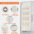 TAHAVICE 5-Tier 10 Closet Over The Door Organizer with Mesh Pockets | Large Capacity Hanging Storage for Baby Diapers