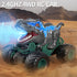 Bennol 2.4GHz Dinosaur Remote Control Car Toys for Kids Boys 4-12, RC Car with Light, Sound, Spray for Indoor Outdoor