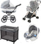 Baby Mosquito Net for Stroller, Perfect Bug Net for Strollers, Bassinets, Cradles, Playards, White Cover