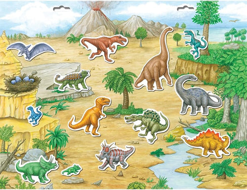 Playset Create-A-Scene Magnetic - Dinosaurs