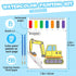 SOCOLER 1-3, 4-8 Paint with Water Coloring Books for Toddlers, Traffic Theme Mess Free Watercolor Painting Papers