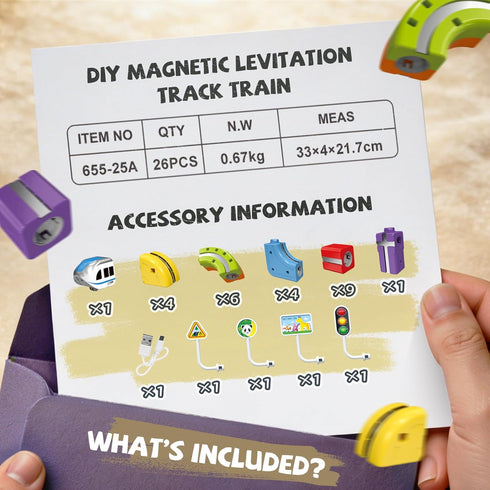 Set 3D 3 4 5 6 7 8, 360 YESHIN Electric Train with Flexible Track for Kids Ages DIY Modular Infinity Racer Magnetic