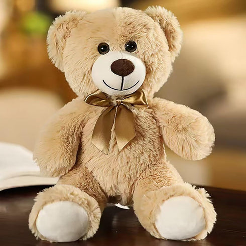 Gjlzfwbx 13.5 inch Teddy Bear Plush Toy, Teddy Bear Stuffed Animal Birthday for Kids Girl Friends(Brown)