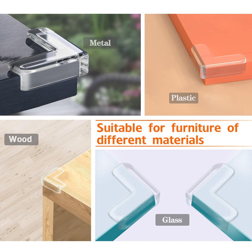 12 Pack Corner Guards, Baby Proof Furniture Corner Protectors, Edge Safety Bumpers for Baby Proofing