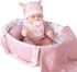 Enjoyin 12'' Baby Doll Playset with Washable Doll Accessories Includes Carrier Bassinet Bed,