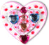 Melissa & Doug Created by Me! Wooden Heart Magnets Craft Kit - 4 Designs, 4 Paints, Stickers, Glitter Glue, 8.75 x 5