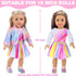 18 Inch Backpack Set 18" SetsNo UNICORN ELEMENT American Doll Makeup Accessories and Clothes,Sequin for Dolls Include