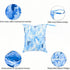 TSD 2-Pack Baby Wet Dry Bags Waterproof Reusable Diaper Bags with Two Zippered Pockets Travel Beach Pool Gym and Yoga
