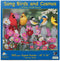 SUNSOUT INC - Songbirds and Cosmos - 500 pc Jigsaw Puzzle by William Vanderdasson, 18 x 24