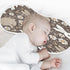 Bulletgxll Set 4, White and Brown Rabbits Unisex Baby Burp Cloths of Soft Absorbent Organic Cotton Muslin Burping
