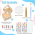 6 Sets 3-12 Kigley Paint Your Own Heart Box Kit DIY Wooden Jewelry Box Unfinished Heart Shaped Boxes Valentine's Day