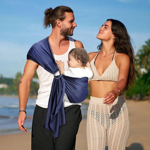 Summer Swimming CUBY Water Baby Sling Carrier Lightweight Breathable Mesh Baby Wraps Carrier Adjustable Ring Sling