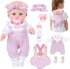 BDDOLL 12'' Baby Doll Playset with Clothes and Dolls Carrier Accessories Included Baby