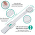 6 Pack Vmaisi Multi-Use Adhesive Straps - Childproofing Cabinet Latches for Drawers, Fridge, Toilet Seat (White)