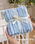 30 40 Inches 320GSM HOMRITAR Baby Blanket for Boys Girls Ultra Soft Warm Fleece Fluffy Blue Blanket for Toddler