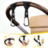 LenDLY 4-Pack 2.48" Backpacks Baby Stroller Hooks for Bags - Heavy Duty Universal Carabiner Clips with Reinforced Rope