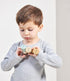 Tender Leaf Toys Timber Taxi - Wooden Log Shaped Push Vehicle with 3 Removeable Characters, Open-Ended Play Toy for