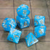 Set CiaraQ DND Polyhedral Dice with Dice Bag for Dungeons and Dragons RPG MTG Role Playing Table Games (Blue + Gold