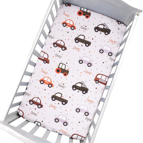 Cloele Fitted Crib Sheet - Cozy Baby Nursery Bed Sheet for Standard Crib and Toddler Mattresses, 100% Polyester, 1 Pack