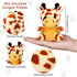 16 Set 3.75 Inch Elcoho Piece Safari Mini Stuffed Jungle Animal - Small Stuffed Forest Animal Animal Keychain Plush