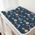Cartoon Outer Space Galaxy Ship Changing Pad Cover, Cute Spaceman Moon Stars for Baby Boy Girl, Soft Breathable