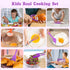 Sets Set Kids Cooking Real, Kids Cooking and Baking with Storage Case Kid Safe Knives Cutting Board Apron Cookbook