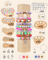 5000 Set 6-12 BestNow Clay Beads Bracelet Making Kit Pcs Friendship Bracelet Kits Flat Beads for Jewelry Making Polymer