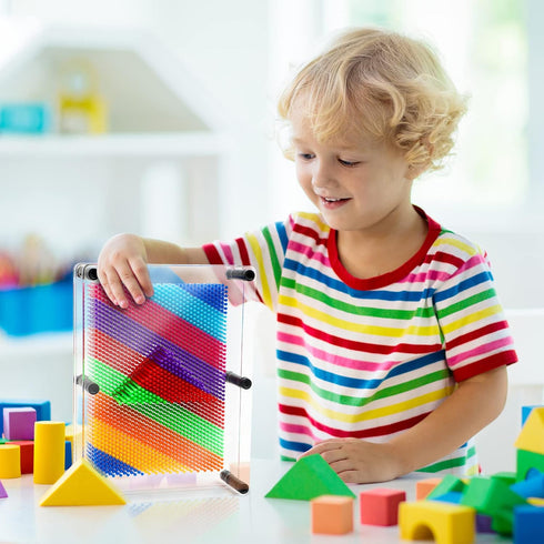 3D Pin Art Toy, Sensory Pin Art Board for Kids, Fidget Toys for Ages 3-10+ Years Old