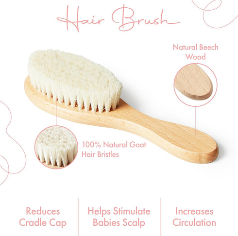 Set Set Set Set MYZI Baby Hair Brush Soft Baby Brush for Newborns, Baby Comb and Brush Girl and Boy, Toddler Hair Brush