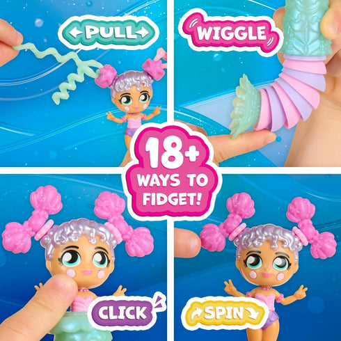 Deluxe Mermaid, Doll and Pet with 18+ Ways to Fidget