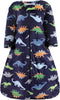 Hudson Baby Unisex Long Sleeve Plush Faux Fur Sleeping Bag, Wearable Blanket, Dinosaurs, 0-6 Months