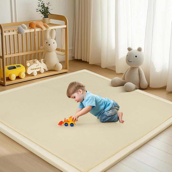 Baby Play Mat for Floor - 1.4" Thick Memory Foam Rug, 50"x50"
