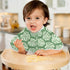 GOODOLD Set 1 Pack Green Monstera Leaves Muslin Baby Burp Cloths - Super Absorbent and Soft Burping Rags - Cotton Burp