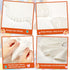 4 Pieces White Bandana Bibs for Baby Girl, Muslin Bibs Set for Teething Toddler