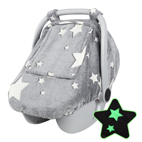 Car Seat Cover Baby Boys Girls, Soft Flannel Infant Carseat Cover with