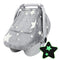 Car Seat Cover Baby Boys Girls, Soft Flannel Infant Carseat Cover with
