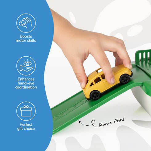 9 4 4 ArtCreativity Ferry Boat Bath Toy for Toddlers - Pcs - Baby Bathtub Floating Water Toy with Mini Cars, Squirter