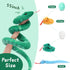 Muiteiur Giant 6 Piece Snake Stuffed Animal - 55 inch Mommy Snake with 3 Baby Snakes & 2 Eggs, Green Plush Toy